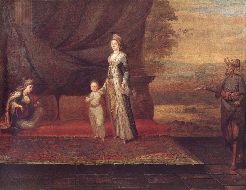 Jean-Baptiste Van Mour Portrait of Lady Montagu Spain oil painting art